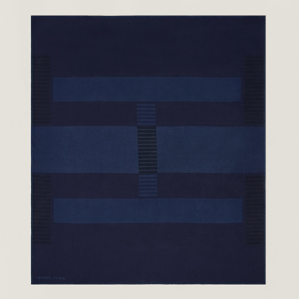 H Tape bed cover - Brown | Hermès USA